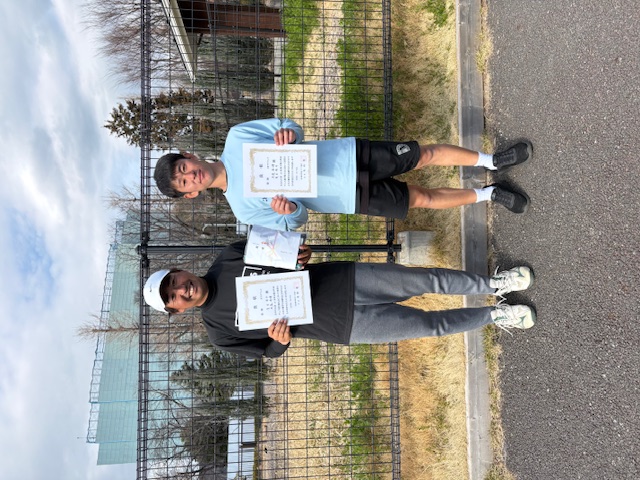 男子ダブルス優勝