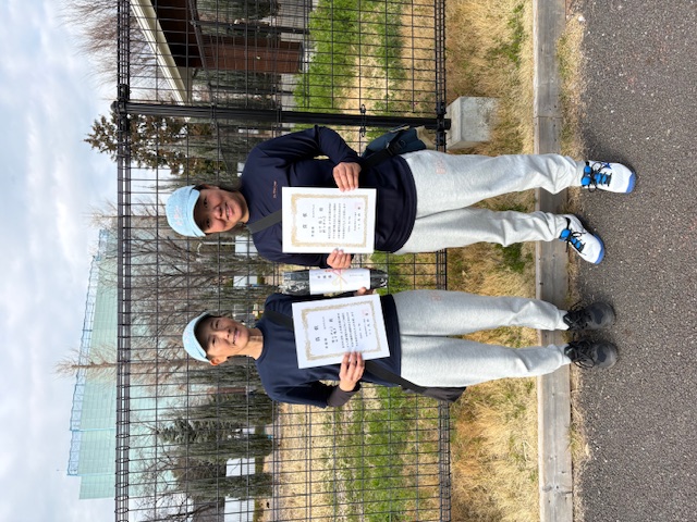 女子ダブルス準優勝